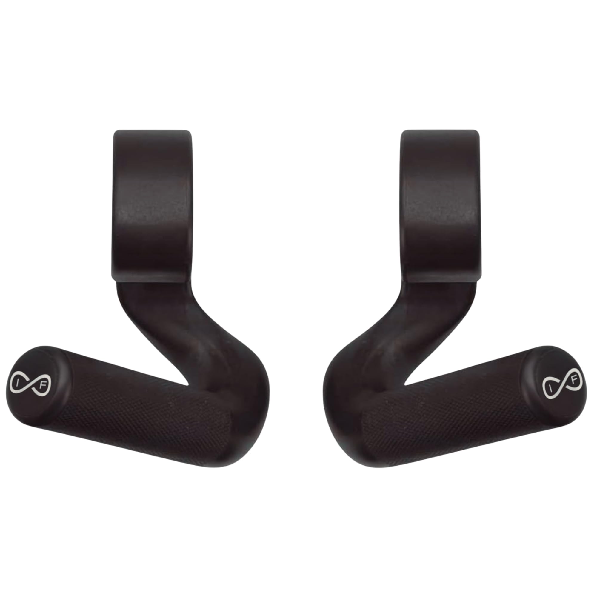 Infinite Fitness Nonslip Hook Handle 45 Degree Grip Cable Machine Attachment for Pull-up Bars, Barbells and Resistance Bands (45 Degree)