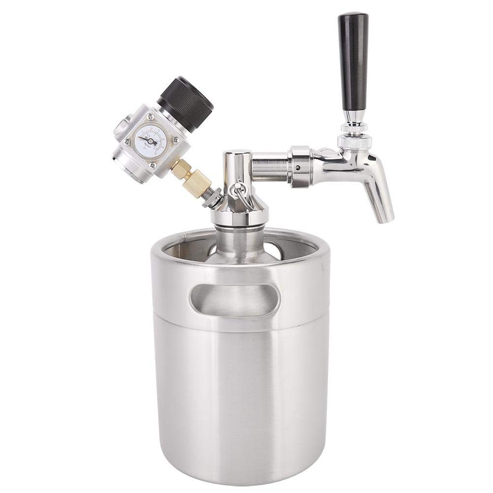 Buy 2L Mini Keg, Stainless Steel Mini Keg Dispenser Portable Kegerator
