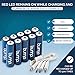 bump NiMH AA Rechargeable Batteries 1.2V - 10 Pack Long-Lasting and Versatile (1000mAh), 4-in-1 USB-C Charging Cords Included - Ideal for Solar Lights, Keyboards, Remote Controls and Xbox Controllers