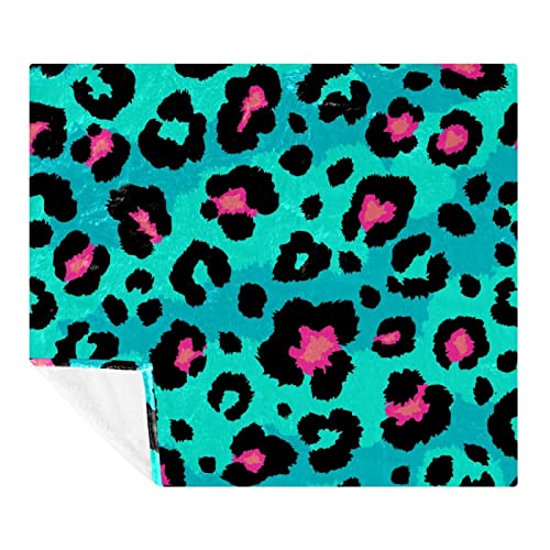 Couverture microfibre imprimé léopard en textile haut de gamme au toucher ultra doux