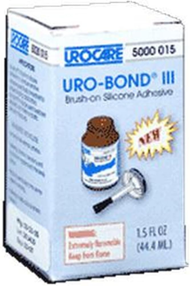 Products Inc Products Uro-Bond III Brush-on Adhesive 1-1/2Oz Glass Jar, Silicone Based, Flammable, Water Resistant (Jar of 1 Jar)