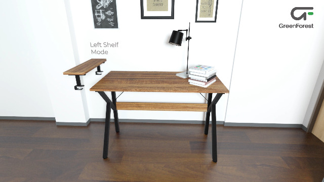 Amazon.com: GreenForest Home Office Desk with Monitor Shelf
