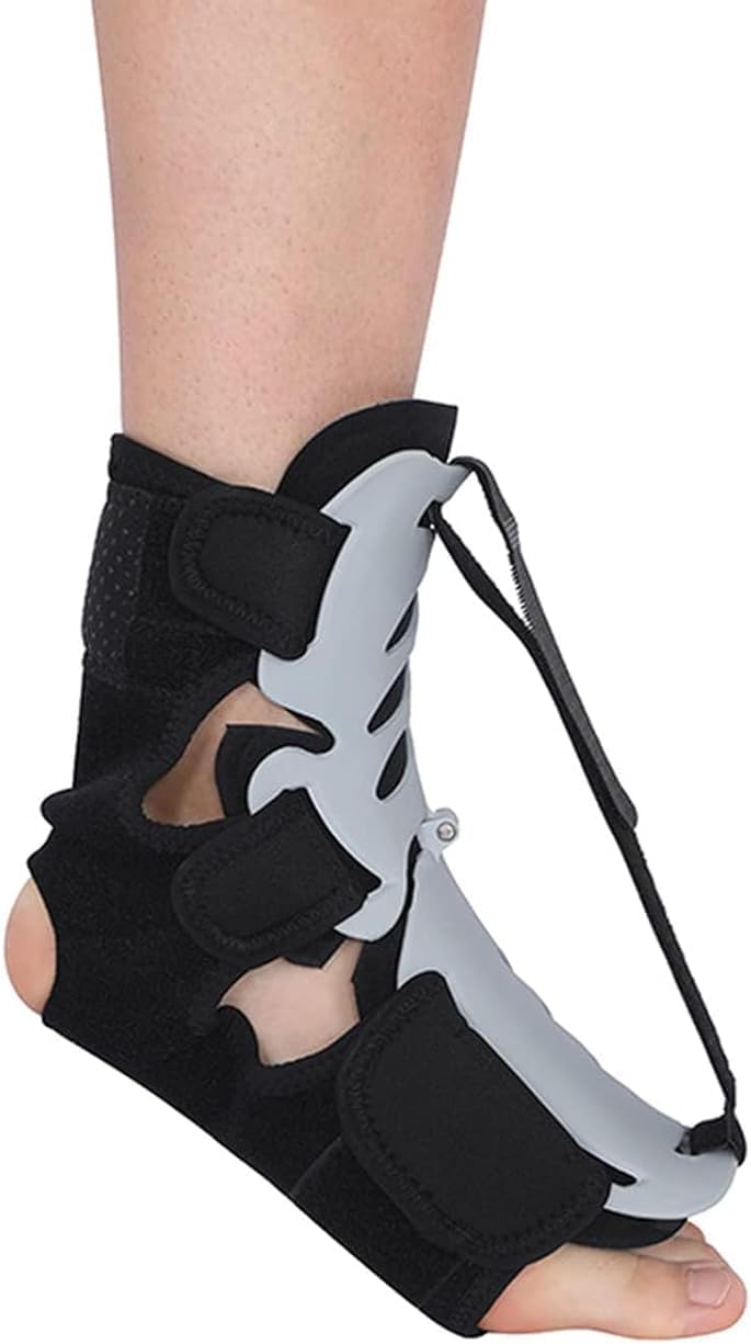 Adjustable Foot Drop Splint for Plantar Fasciitis Foot Drop Achilles Tendonitis SupportPlantar Fasciitis Night Splint, Breathable Plantar Fasciitis Relief Night Splints(Small)