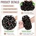 FeidyLong 2 PCS Messy Bun Hair Piece Wavy Curly Hair Bun Scrunchies Extensions Synthetic Chignon Thick Updo Hairpieces for Women Girls(Dark Brown)