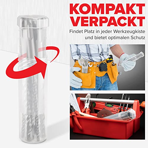 KSP-Tec SDS Plus Bohrer Set für verschiedene Anwendungen