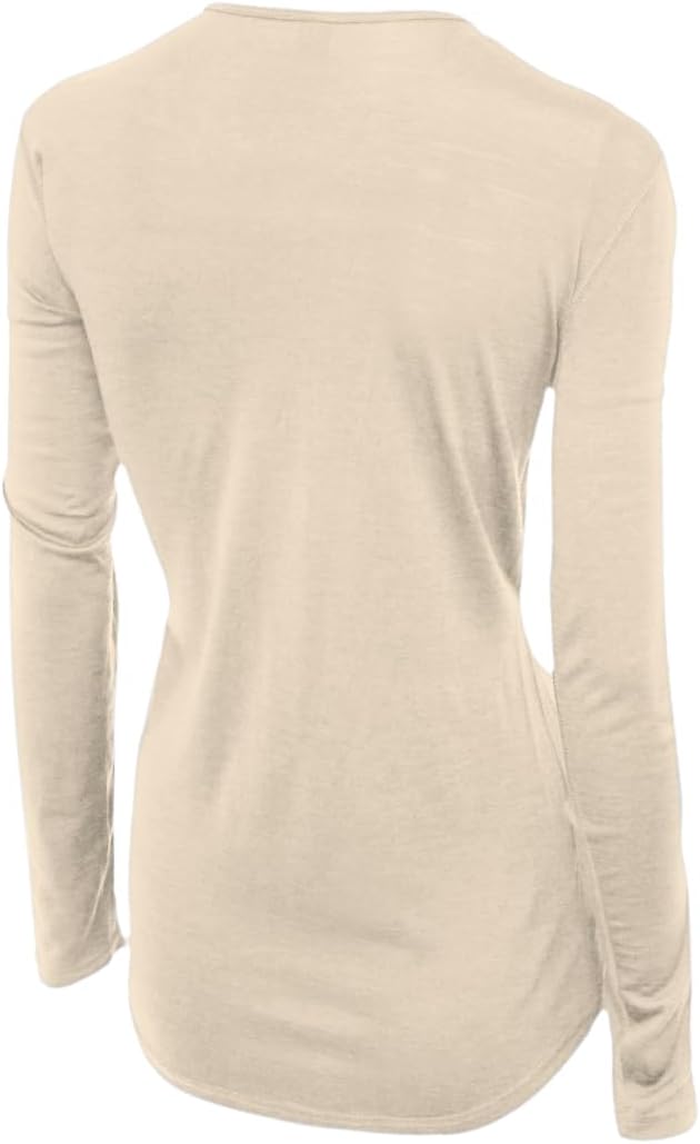 Women’s Ultralight 100% Merino Wool Long Sleeve Shirt – Moisture-Wicking Layer