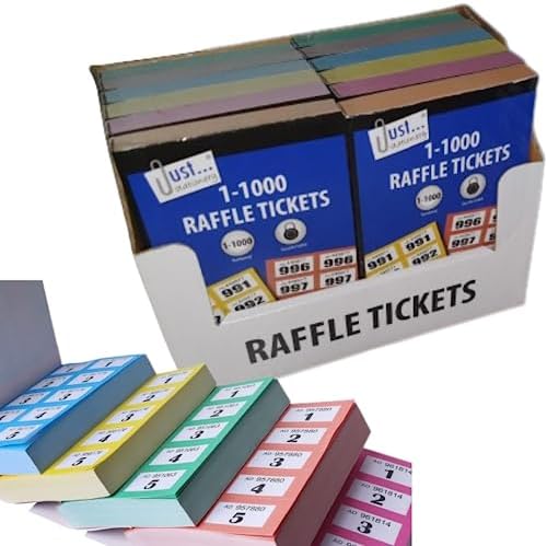 Pukka Pads Value Cloakroom Raffle Ticket Number Pad (Pack of 6 ...
