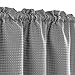 jinchan Grey Kitchen Curtains 24 Inch Tier Curtains Waffle Woven Textured Cafe Curtains Half Window Curtain Set Rod Pocket Light Filtering for Bathroom Sink Laundry Room Basement RV 2 Panels Gray