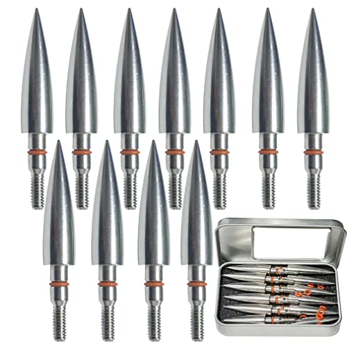 Image of 100 /125 /150 /200 /300 Grains Archery Field Points Practice Field Tips, Archery Target Practice Hunting Arrow Tip for Recurve, Compound Bow Crossbow, Stainless Steel Screw in Broadheads