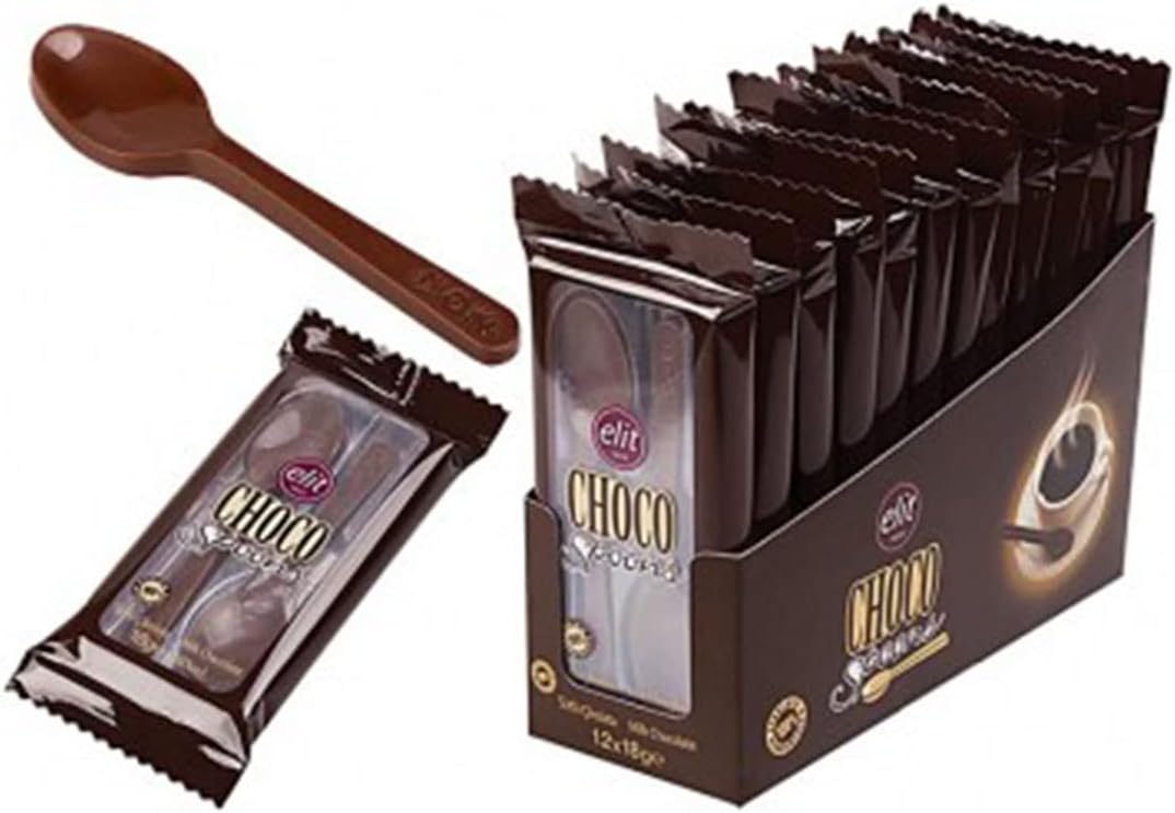 Elit Choco Milk Chocolate Spoons (2 Spoons Per Package), 0.63 Oz