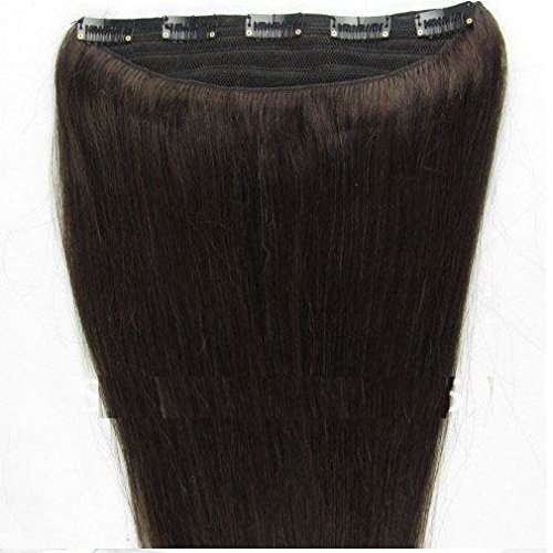 Image of Artifice 5 Clips Straight Hair Extension High Temperature Synthetic Fiber 26 inch 150g Black