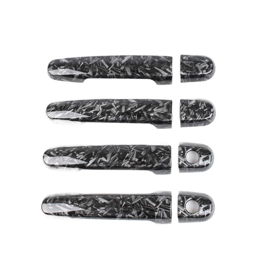 Mlhoghigd Black 2 Keyhole Door Handle For Rav4 2001-2012 Car Door Handle Cover Trim Styling Accessories
