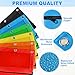 Gloween Pencil Pouch for 3 Ring Binder, 36 Pack Zipper Pencil Pouches/Case in Assorted Color, Durable Binder Pencil Pouch/Bag for Office School Supplies (6 Colors)