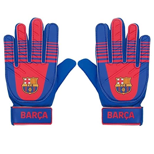 FCB FC Barcelona - Guantes de Portero Oficiales - para niños - Barça - Azul - Niños: 5-10 años