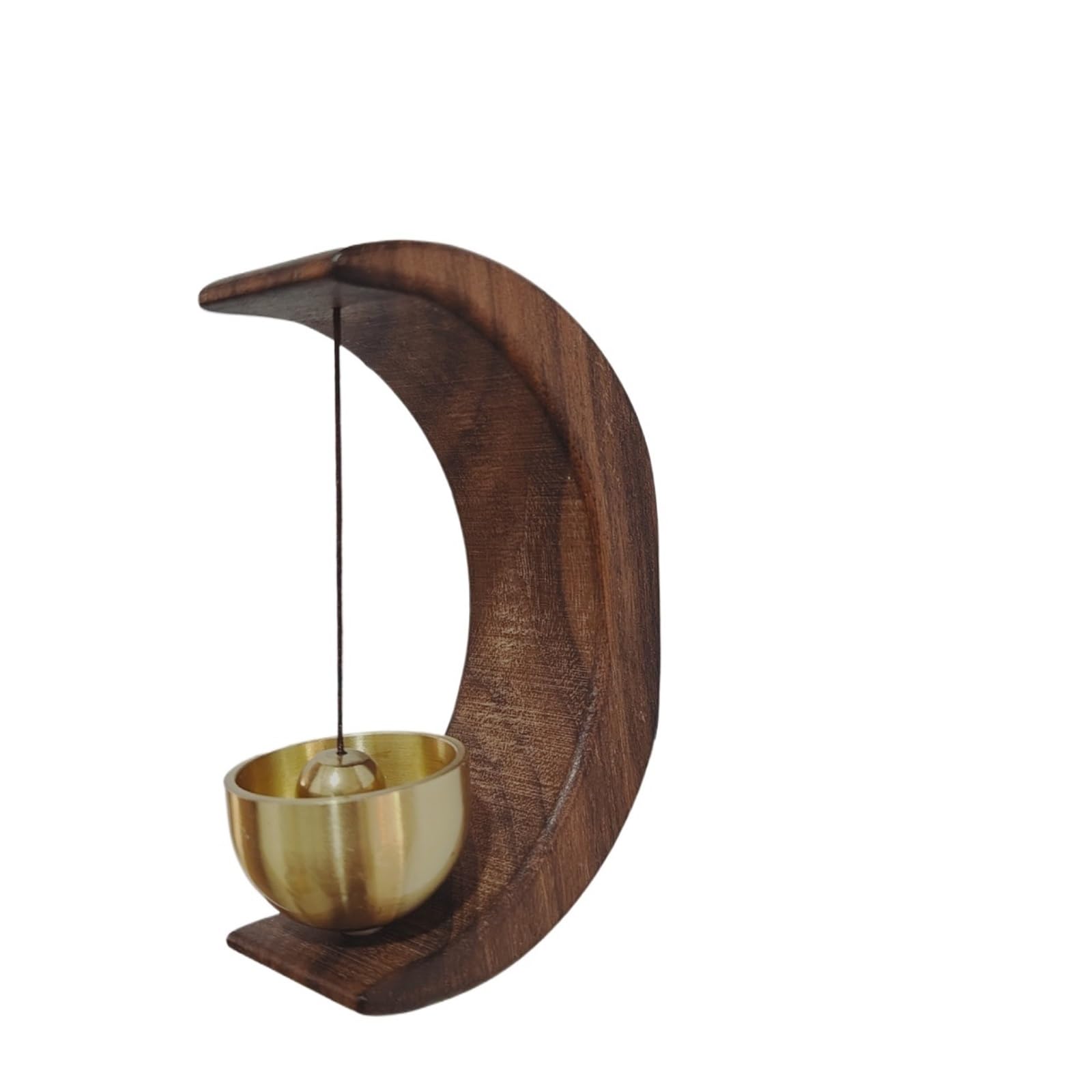 Mounted Farmhouse Bell Doorbell Wind Chime Suction Door Retro Magnetic Wooden Store Bell Decoration Refrigerator Sticker(Color 2)