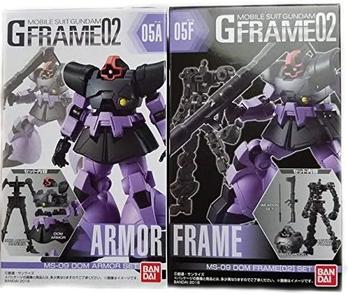 Mobile Suit Gundam G Frame 02 Assorted Bundle of 2 (mic-05 a Dom – a-ma-setto/05 °F Dom – Frame Set)