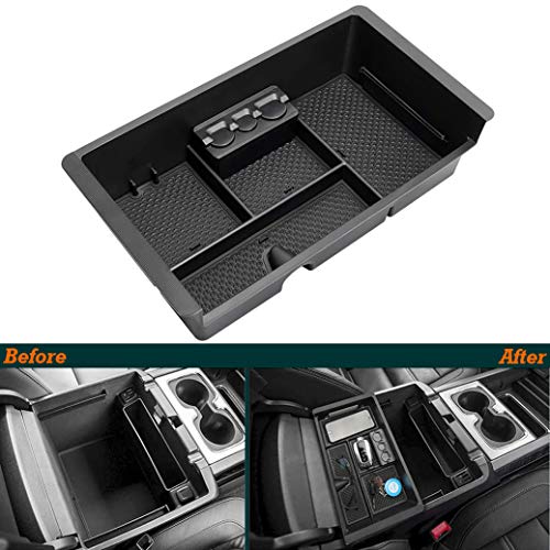 Carforu W110503WAB4099-BLK Center Console Organizer Fit For 2015-2020 Chevy Tahoe/Suburban/Gmc Yukon thumb #2