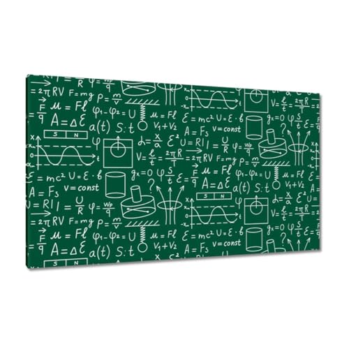 Toile classe de physique déco murale 120x70 pour bureau et salon