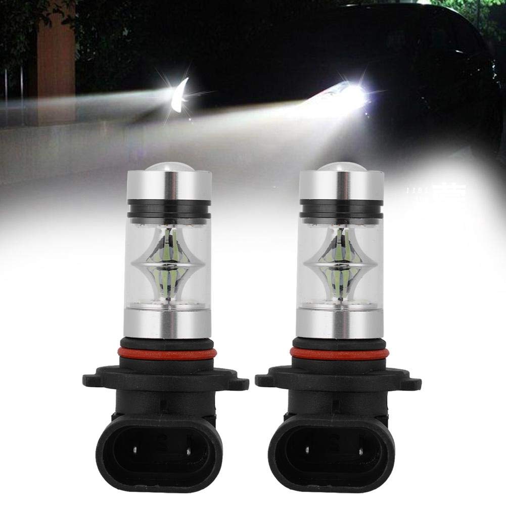 【1 par】 Bombillas LED, 12-24V 100W 8000K Luces antiniebla azul hielo para coche Bombillas LED para faros delanteros Bombilla 9005 HB3 H10 9145 9140 9040 9055 9155 9150 PY20D