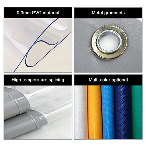 Panneaux latéraux en bâche transparente durables en PVC de 0.3mm - 3