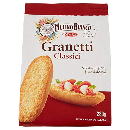 Mulino Bianco Crostini Granetti Classici, Snack Salato per la Merenda - 280 g