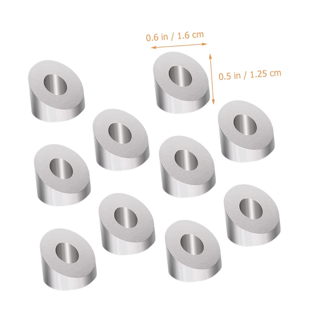 30pcs Stainless Steel Beveled Washers for Cable Railing Kit Angled Hardware Washer