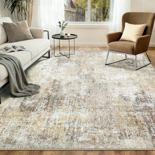 Tapis de bureau à domicile INOVADAY abstrait marron gris - 2