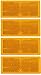 Produktbild 4er SET Reflektor Rückstrahler eckig 82x36mm Orange Katzenauge Seitenstrahler für Anhänger LKW PKW Anhänger Trailer Wohnwagen mit E-Prüfzeichen