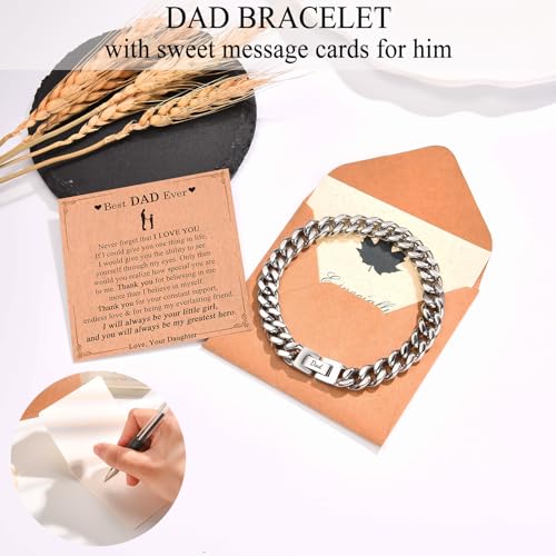 Pulsera cadena cubana para hombres y niños miniatura 3