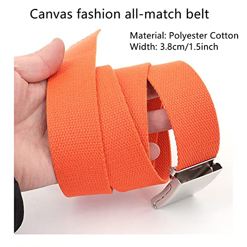 Belt Men Plus Size Up to 65", Tactical Canvas Web Belt with Flip-Top Military Metal Buckle, 2 Pack4