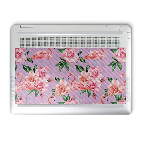 Image of MightySkins Carbon Fiber Skin Compatible with HP Spectre x360 14 inch (2022) Full Wrap Kit - Flamingo Rose | Protective, Durable Textured Carbon Fiber Finish | Easy to Apply | Made in The USA