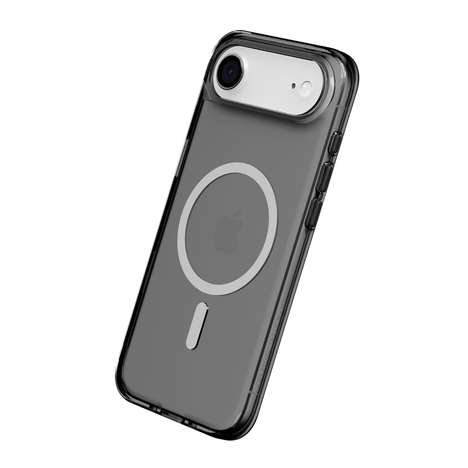 RhinoShield Coque Compatible MagSafe[iPhone Air] | Clear, Anti-jaunissement, Haute Transparence, Force magnétique supérieure, dépasse Les Normes Militaires de Protection - Noir Quartz