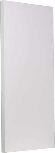 ATS Acoustics Panel acústico absorbente de sonido, calidad de estudio profesional con clasificación de fuego, 24 x 48 x 2 pulgadas (nieve)