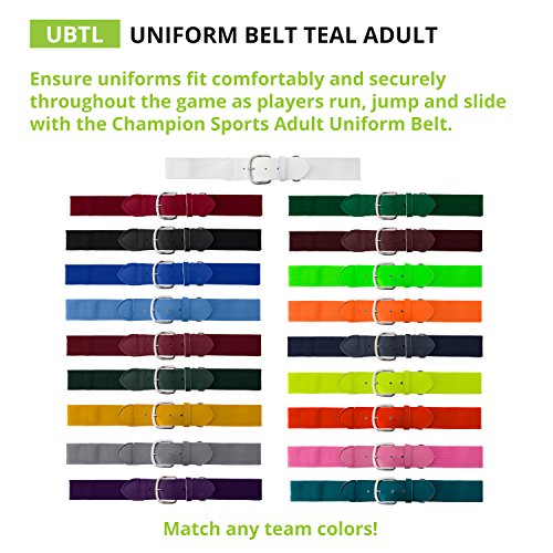 Image of Champion Sports Baseball & Softball Belt - Stretch Fit Uniform Belt for Youth & Adult Players, Multiple Colors