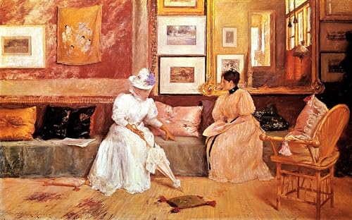 Famoso cuadro de William Merritt en una pintura decorativa de 60x90cm ideal para el arte de pared
