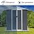 6x4 FT Metal Outdoor Storage Sheds, Garden Shed with Lockable Doors & Base Frame, Tool Shed with Apex Roof for Patio Lawn Backyard