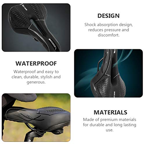 BESPORTBLE Reflexivo Bicicleta Sela Assento Da Bicicleta Acolchoada Conforto Respirável Almofada Do