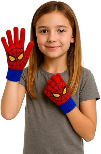 WKLOUYHE Kids Winter Warm Woolen Hand Gloves | winter Warm Hand Gloves for Boy &amp; Girl,Age3-9 Years_Pack of 01