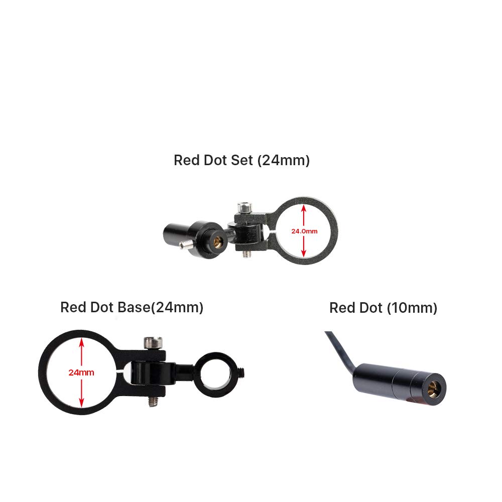 Cloudray Modulo Diodo Rosso Dot Set Foro Diametro 24/25mm Posizionamento DC 5V per DIY Co2 Laser Testa