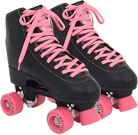 Patins Weekend Clássico Bel Fix Preto/Rosa 35