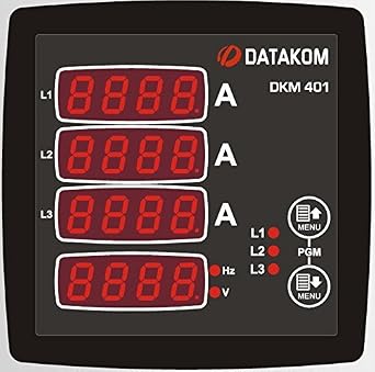 DKM-401 Digital Multimeter Panel, 96x96mm, 3 Phase