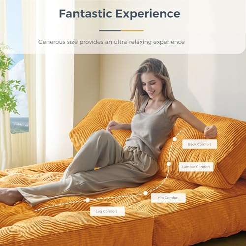 image for MAXYOYO Folding Sofa Bed, Convertible Sleeper Chair with Pillow Foldab