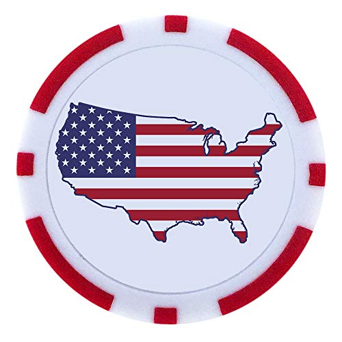 MVP Sport USA Poker Chip Ball Marker 4PK - Thumbnail 6