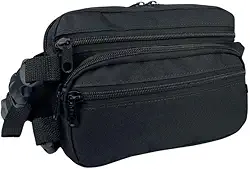 Pochete De Cintura Shoulder Alça De Ombro Transversal Tiracolo Bolsa Esportiva Motoqueiro Motoboy Preto ART MANIA