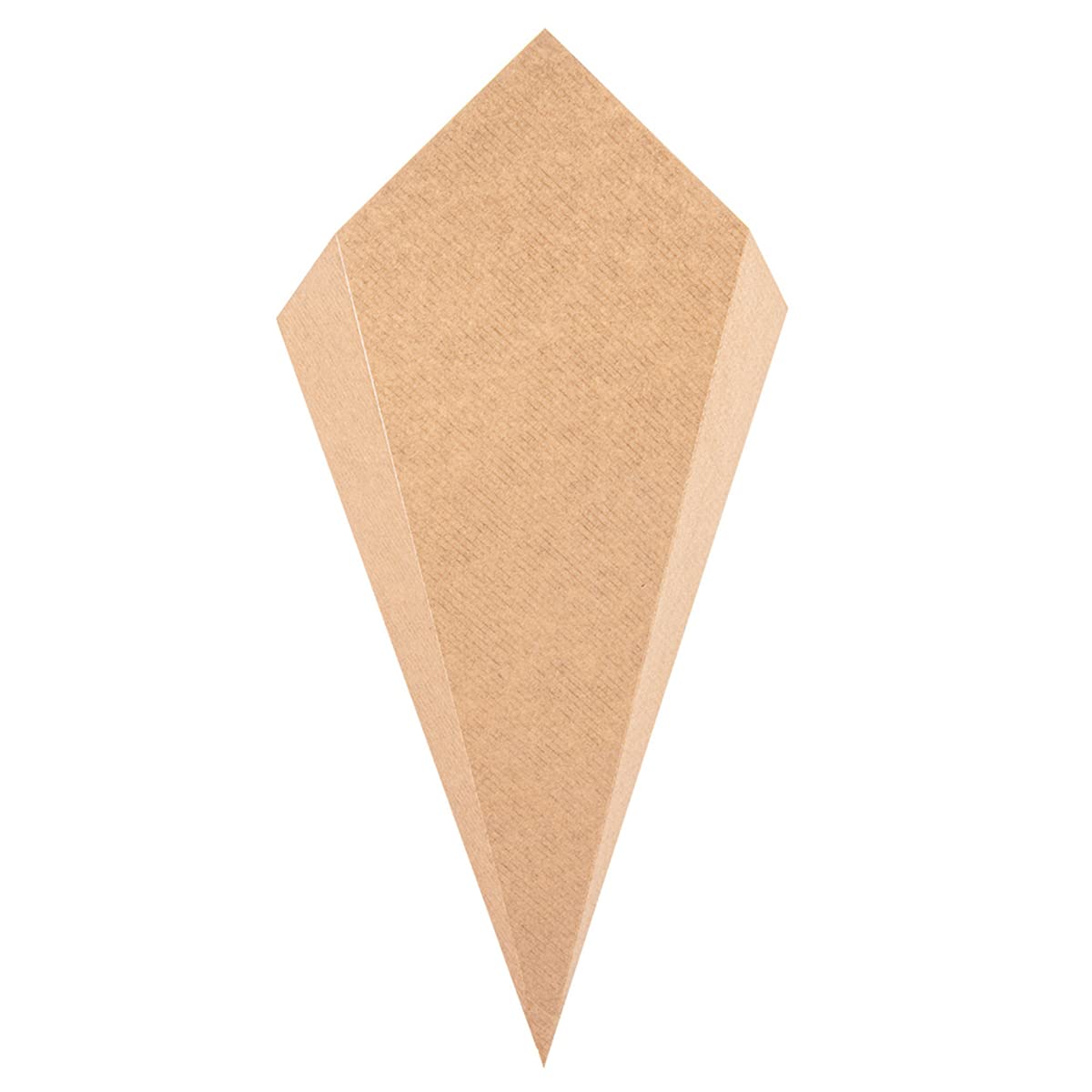 García de Pou 200 Unités - Cornets Frites 'Thepack' 250 G 220 g/m2, 15,7 x 26,8 cm Naturel Carton Ondulé Nano-Micro