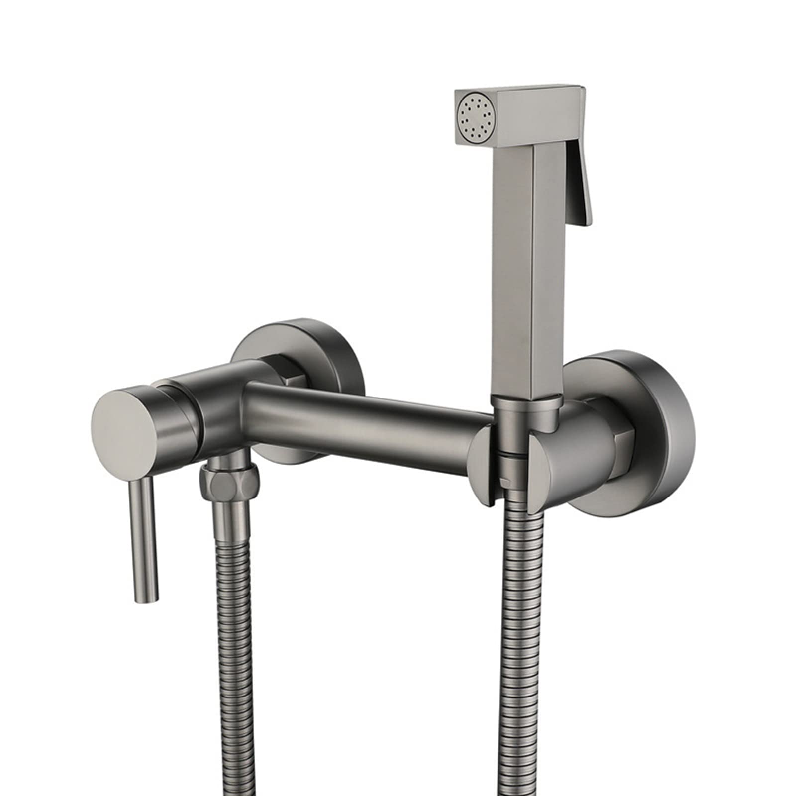 Pulvérisateur à main en laiton gris pour toilette et hygiène intime haut de gamme
