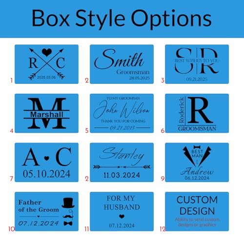 Custom Cufflinks for Men Personalized Cuff Links Tie Clip Set Engraved Name Initials Cufflinks Customized Gifts Groom Father Husband Wedding Business2