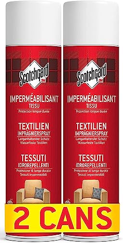Scotchgard Textilien-Imprägnierspray, 2x400 ml Dose - Wasserabweisendes...