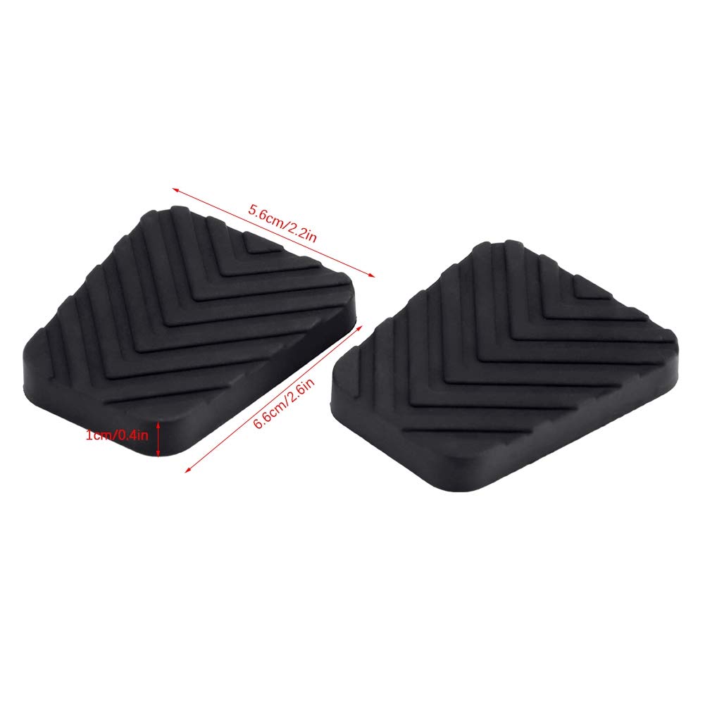 Tapones de Goma para Pedales de Freno y Embrague Compatibles con Accent Tiburon Elantra Coupe Reemplazo OE 3282536000 Par de Tapones Resistentes y Confortables para Conducción
