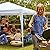 MGHH Party Tent 10 feet x 10 feet Gazebo Canopy Outdoor Tent for Parties Waterproof UV Protection Pavilion for Wedding, Camping, Events Shelter (White)